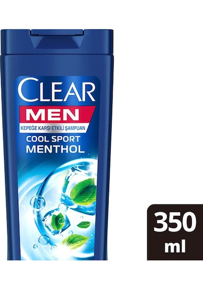 Men Kepeğe Karşı Etkili Şampuan Cool Sport Menthol Ferahlatıcı Mentol Etkisi 350 Ml 2 Adet