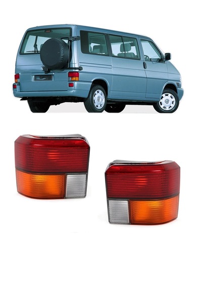 Volkswagen Transporter T4 1990-2003 Uyumlu Sağ + Sol Takım Arka Sarı Stop Lambası 2 Adet Duysuz