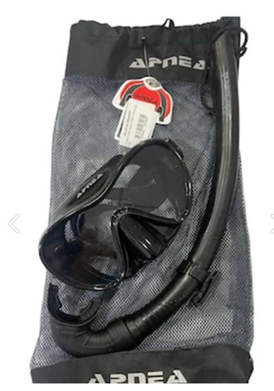 Apnea Royal Black Maske Snorkel Set Siyah