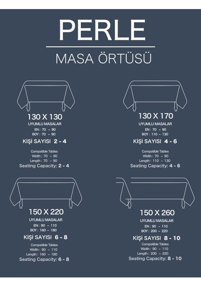 Daily Series Kadife Dokulu Derin Mavi Rengi Masa Örtüsü Derin Mavi