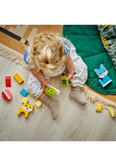LEGO® DUPLO® İlk 3'ü 1 Arada Yaratıcı Sevimli Hayvanlar 10477 - 1.5 Yaş Üzeri için 8 Seçenek İçeren Oyuncak Yapım Seti (24 Parça)