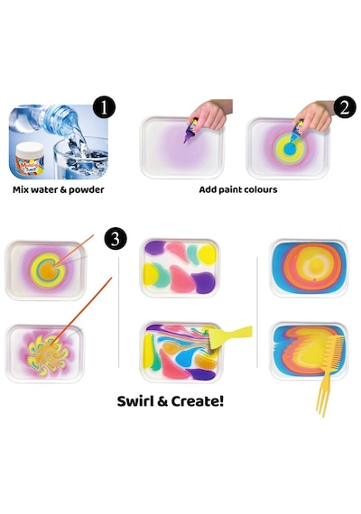 Crafty Co. Profesyonel Su Üzerine Boyama Ebru Sanatı Seti - Dıy Marbling Paint Başlangıç Kiti 12 Renk + Malzemeler Çok Renkli Crafty Co. Profesyonel Su Üzerine Boyama Ebru Sanatı Seti - Dıy Marbling Paint Başlangıç Kiti 12 Renk + Malzemeler Çok Renkli