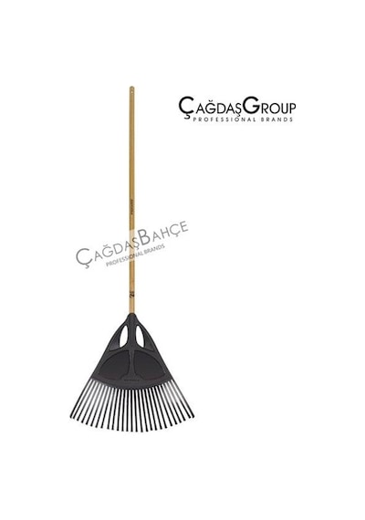 Fiskars 1001584 Solid Çim Ve Yaprak Tırmığı Xl Ahşap  Saplı