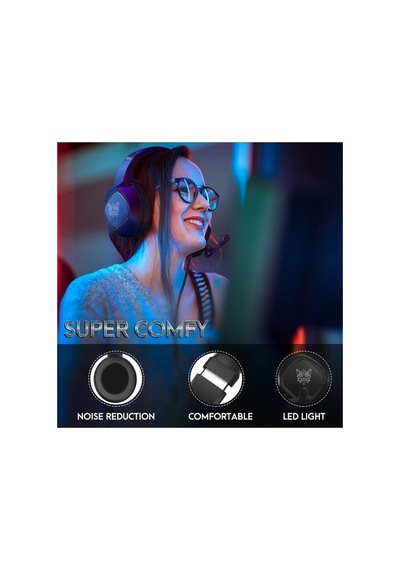 Kablolu Oyuncu Kulaklık Rgb Stereo Hd Mikrofon Gaming Kulaklık Süper Bass Jak Ve Usb Girişli Siyah - 695077956