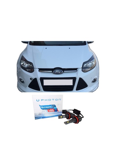 Ford Focus 3 Led Xenon Uzun Far Ampulü H1 Ultimate 9500 Lumens Yeni Seri Beyaz 2012-2015