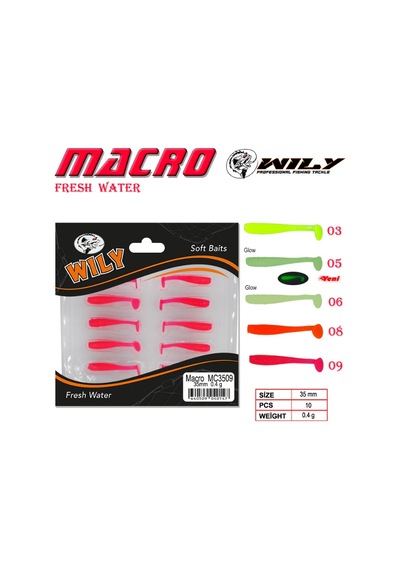 Wily Macro Lrf Silikon Yem 3.5 Cm 0.4 Gr - 08