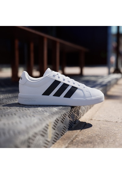 Adidas Grand Court Base 3.0 Jr4613 Erkek Sneaker Beyaz - Siyah