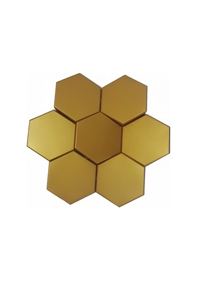 3d Mozaik 1 M2 Duvar Tavan Panel Altın