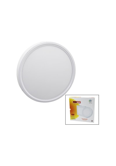 Nisaluce Epl-24sü 24w Beyaz Metal Kasa Sıva Üstü Yuvarlak Led Slim Panel 1680lm Beyaz 6500k 30.000 Saat Ömür 4741