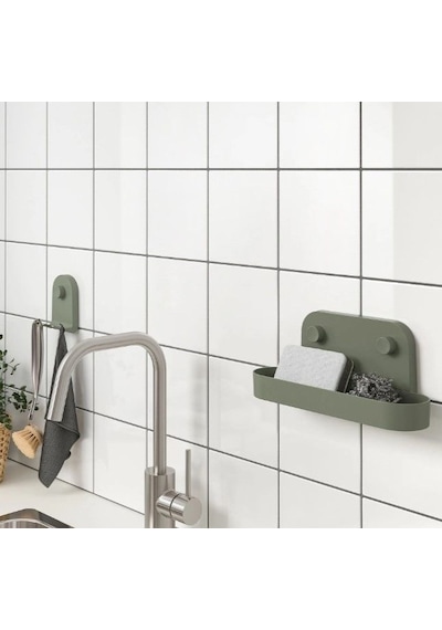 Ikea Öbonäs Banyo Askısı 1 Kancalı 7 X 10.8 Cm Yeşil