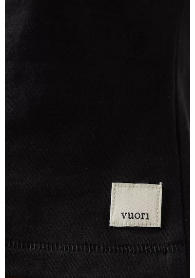 Vuori Pamuk Karışımlı Tüylü Tişört, Yumuşak & Nefes Alabilen Konfor Siyah