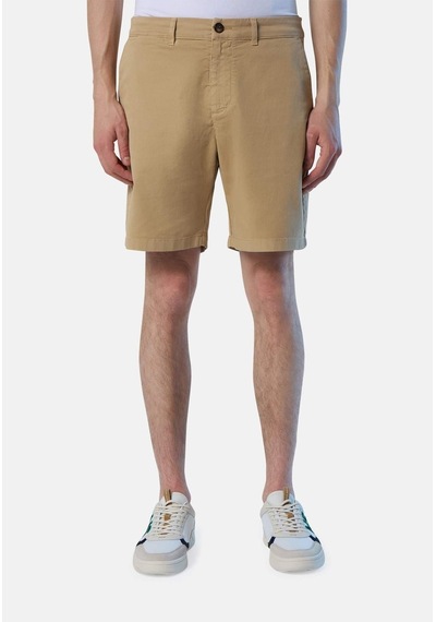 North Sails Star Regular Fit Chino Erkek Şort-33514 Açık Kahverengi
