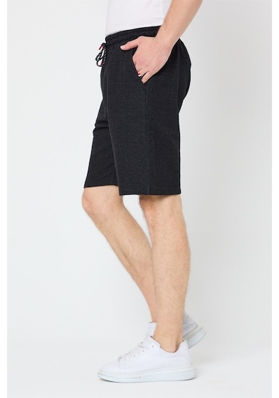 Mmetalic Erkek Siyah Regular Fit Şort