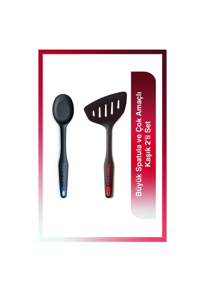 Tupperware Büyük Spatula ve Çok Amaçlı Kaşık 2'li Set