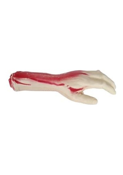 Cadılar Bayramı Halloween Plastik Kanlı Kesik El 32x15 Cm Kanlı Korku Aksesuarı Diğer