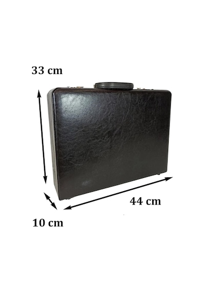 Case Club James Bond 10 Cm Klasik Evrak Çantası Şifreli Kilit Siyah