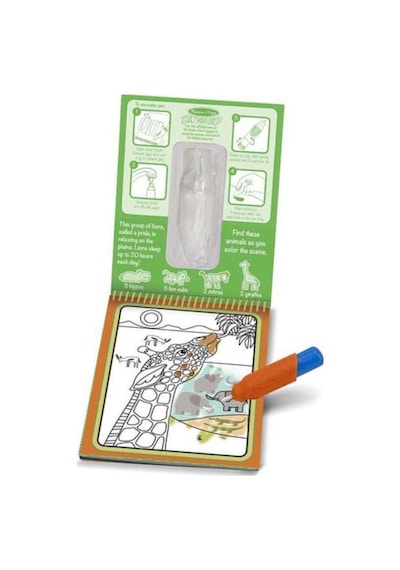 Melissa&Doug Water Wow! Su ile Boyama Kitabı Safari
