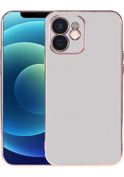 Apple Uyumlu iPhone 12 Kılıf Zore Viyana Yüzeyi Buzlu Transparan Tasarım Kılıf