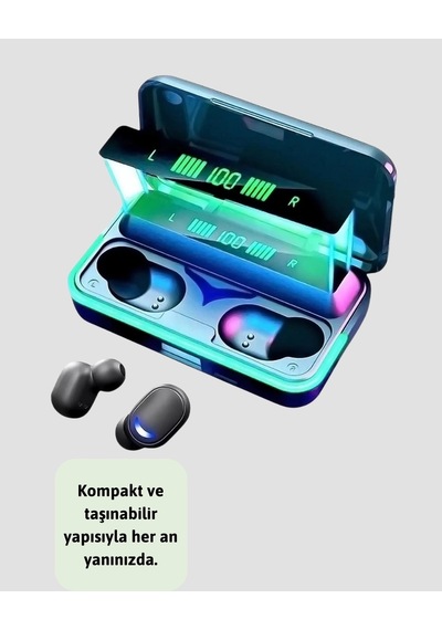 Powerbank Özellikli Bluetooth 5.1 Kulaklık Oyun Ve Müzik İçin