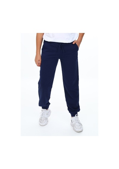Denokids Unisex Kız Erkek Çocuk Lacivert Basic Eşofman Altı Renkli