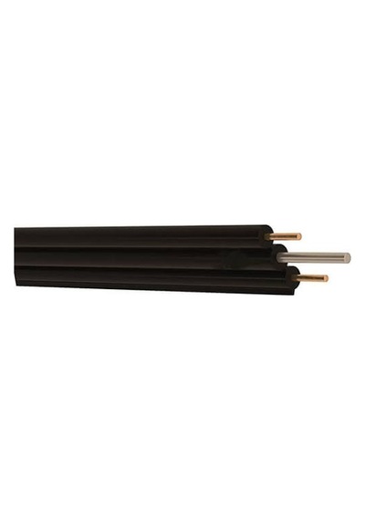 Bapdt Harici Telefon Kablosu Çelik Askı Telli Bakır 2x0.8 Mm 10 Metre