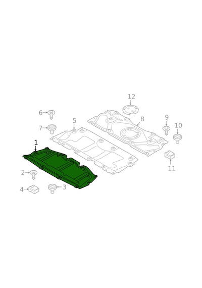 Bmw G20 Motor Alt Muhafaza Benzinli 2019-2022 51757340857