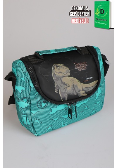 X Dekomus "t-rex Force Collection" Jurassıc World Lisanslı Beslenme Çantası Açık Gri