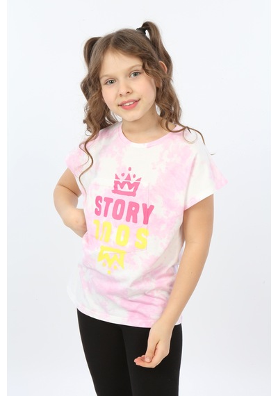Toontoy Kids Toontoy Kız Çocuk Story Soul Baskılı Tişört Pembe