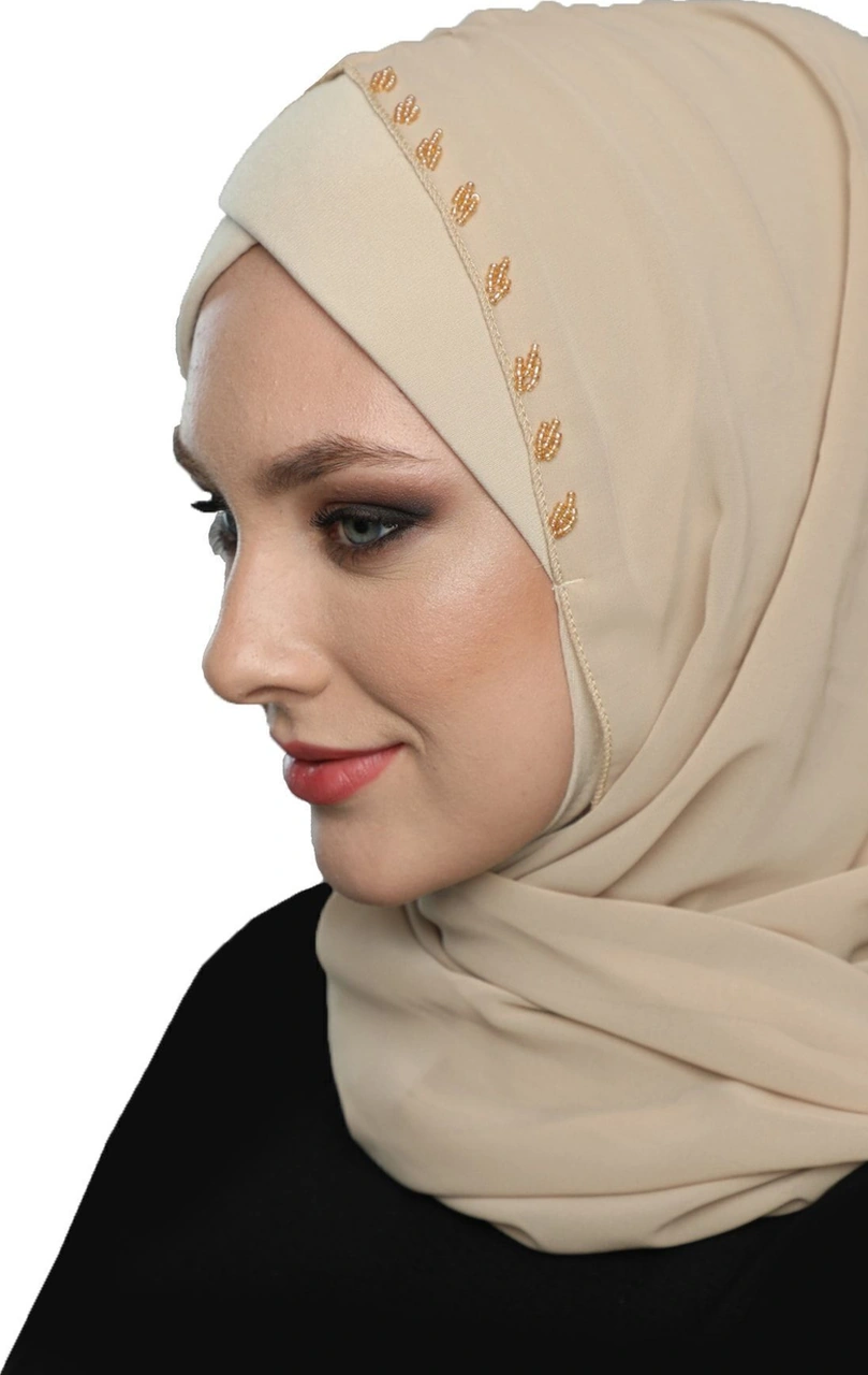 Elysianfidan Şallı Takmatik Taşlı Bej Hazır Türban Tesettür Bone Namaz Örtüsü Bej Elysianfidan Şallı Takmatik Taşlı Bej Hazır Türban Tesettür Bone Namaz Örtüsü Bej