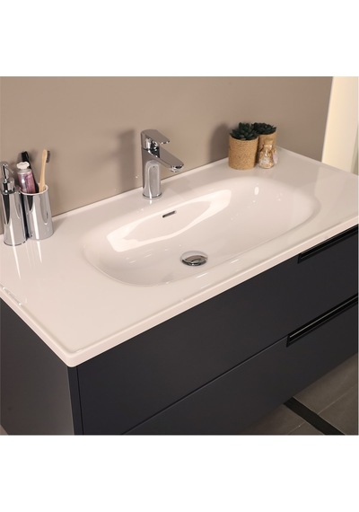 Kobos Eylül 100 Cm Banyo Dolabı Seti Argento Antrasit Kobos Eylül 100 Cm Banyo Dolabı Seti Argento Antrasit