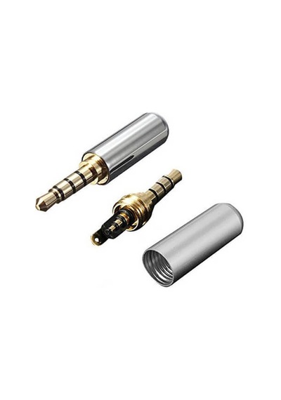 4 Pin Stereo Konnektör - Lehim Tipi - Vidalı Birleşme Gri (551664237)