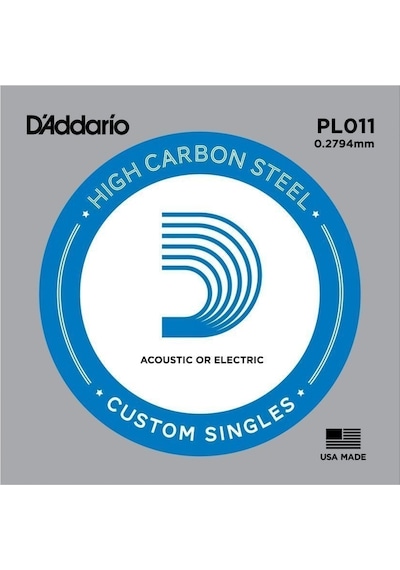 Pl011 Elektro Ve Akustik Tek Tel Plain Steel 011 Pl011 Elektro Ve Akustik Tek Tel Plain Steel 011
