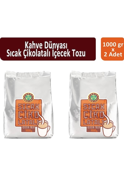 Kahve Dünyası Teneke Sıcak Çikolata 2 x 1 KG