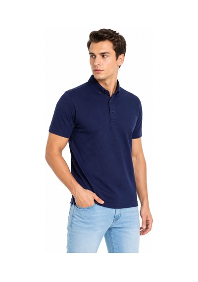 Baglan Erkek Polo Yaka Kısa Kollu Tişört Regular Kalıp T6073 Bgl-st05551 Lacivert