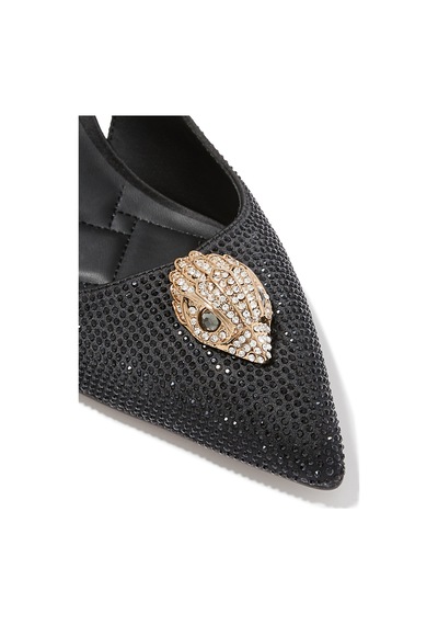 Kurt Geiger Belgravia Yüksek Topuklu Slingback Ayakkabılar Siyah