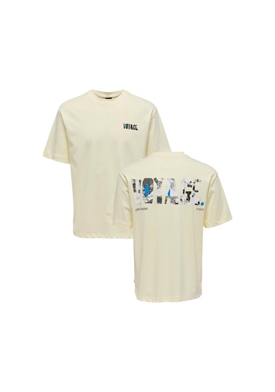 Only Erkek T-shirt 22025301 Sarı