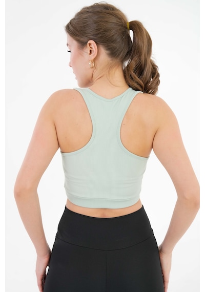 Mint U Yaka Beli Lastikli Fitilli Toparlayıcı Örme Crop Büstiyer Mint Mint U Yaka Beli Lastikli Fitilli Toparlayıcı Örme Crop Büstiyer Mint