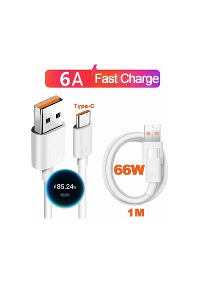 Xiaomi Redmi Mi 6A 33W Type-C Turbo Hızlı Şarj Ve Data Kablosu