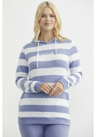 Sementa Yumoş Fitilli Kombinli Pijama Takım - Mavi Mavi