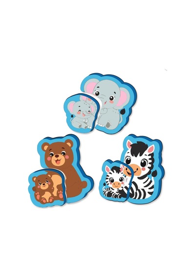 Yükselen Zeka 6-16 Ay İlk Pofidik Magnet Puzzle - Orman Hayvanları
