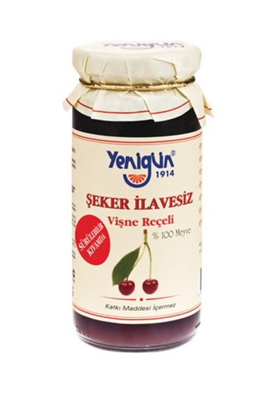 Yenigün Şeker İlavesiz Vişne Reçeli 290 G - 2 Adet Tarı