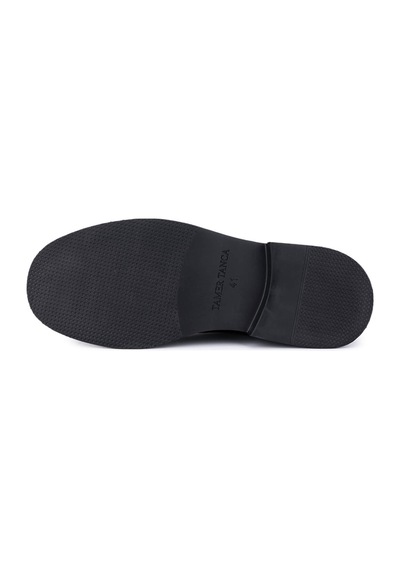 Tamer Tanca Erkek Hakiki Deri Casual Ayakkabı 1068 1601 Erk Ayk Sk25-26 Sıyah Dr/ac Siyah