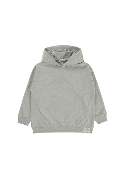 Civil Boys Basic Kapşonlu 6-9 Yaş Sweatshirt - Gri Grimelanj