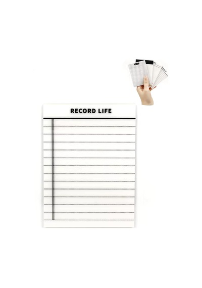 Şeffaf Renkli Yapışkan Not Kağıtları Defter Yer İmleri Etiket Ayraç Sticky Notes Gridnot Lines
