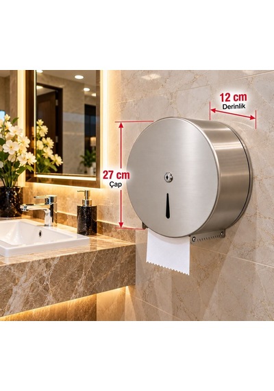 Mini Jumbo Kağıt Verici 27 Cm-304 Paslanmaz Kalite Acar 28900 Gümüş