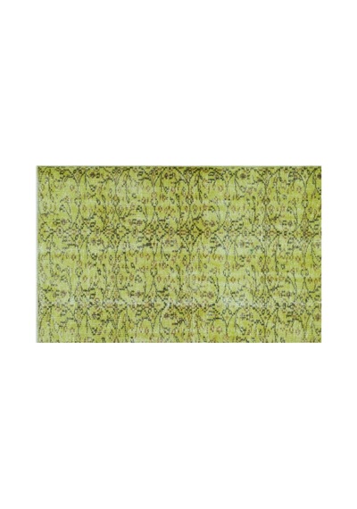 El Dokuması Vintage Yün-pamuk Yeşil Halı 24204 166 X 264 Cm