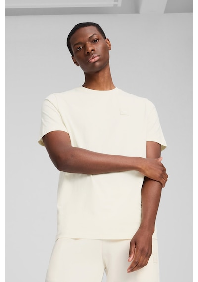 Puma Ess Elevated Tee Bej Erkek Kısa Kol T-shirt Bej