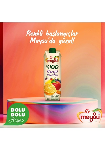 Meysu %100 Karışık Meyve Suyu 1 Lt X 6 Adet