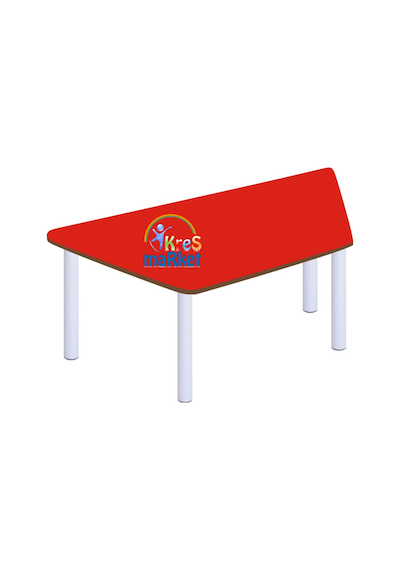 Trapez Masa 60 x 120 CM Çok Renkli Trapez Masa 60 x 120 CM Çok Renkli