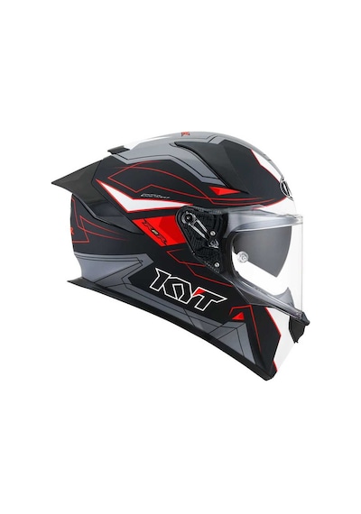 Kyt R2r Kapalı Kask Mat Beyaz - Gri - Siyah